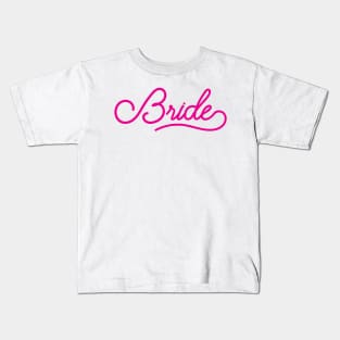 Bride - Wedding Bridesmaid Bachelorette Party Design Kids T-Shirt